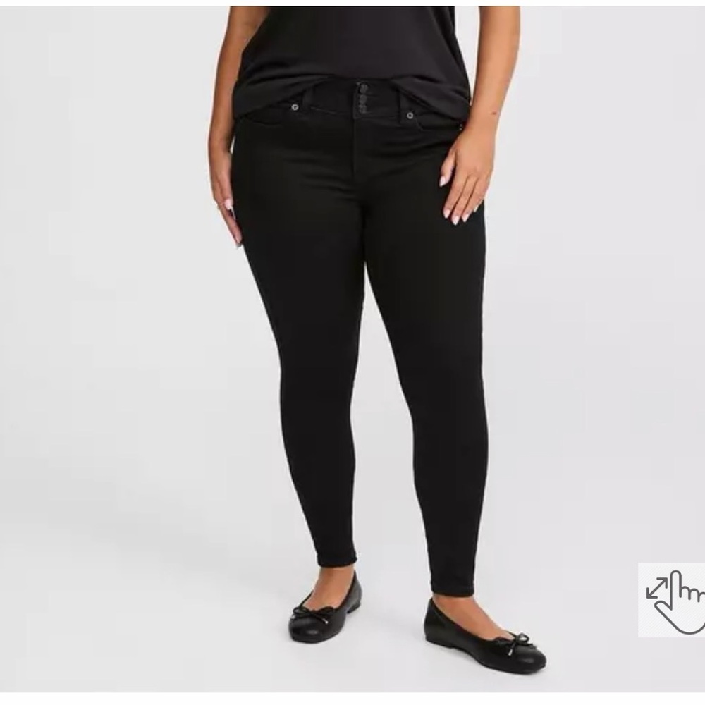 Torrid High Rise Skinny Jeggings - Picture 2 of 3